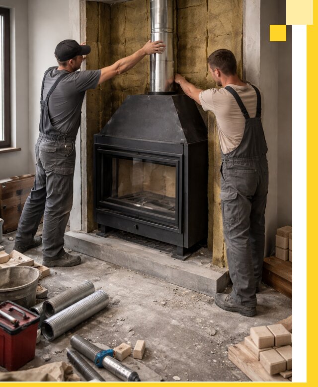 Изготовление и монтаж закрытых каминов в Партизанске под ключ