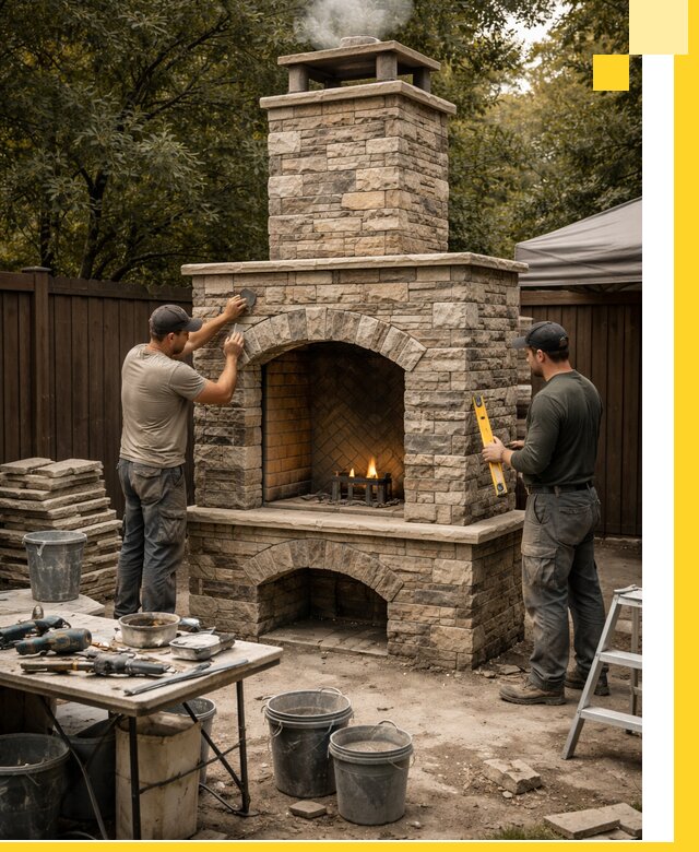 Проектирование и установка уличных каминов в Партизанске