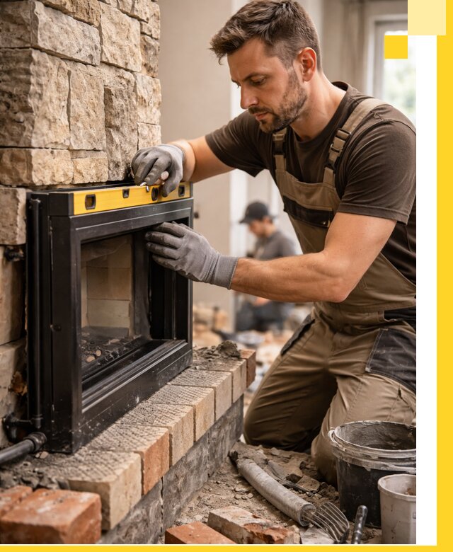 Дровяные камины под ключ в Партизанске: монтаж, обустройство