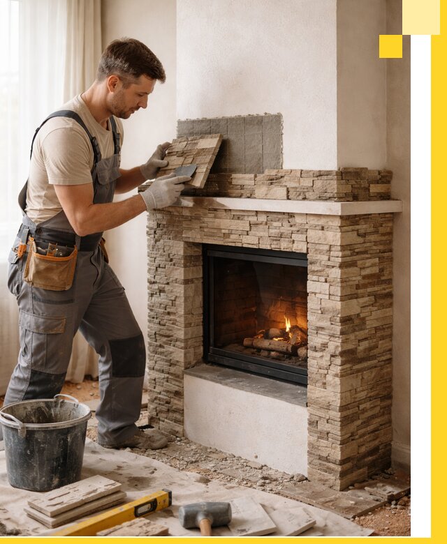 Изготовление и монтаж каминов для дома под ключ в Партизанске