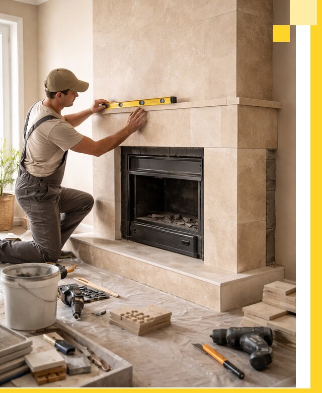 Установка и монтаж каминов в частном доме под ключ в Партизанске