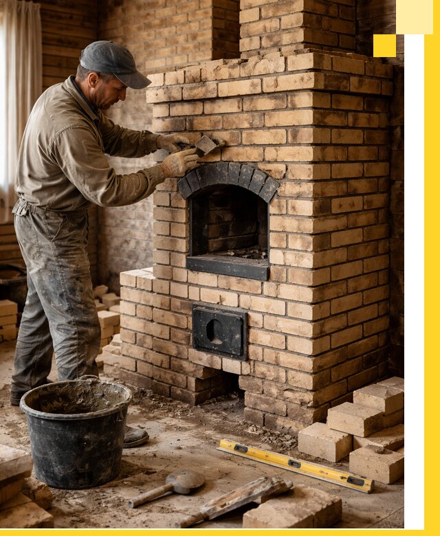 Кирпичные печи под ключ в Партизанске: проектирование и кладка