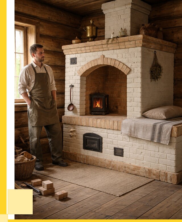 Русские печи с лежанкой под ключ в Партизанске от 160995 р. ЭриданПрт