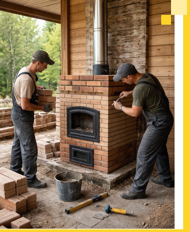 Производство и установка дачных печей под ключ в Партизанске