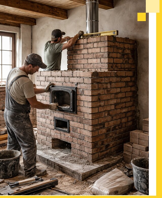 Печи для загородного дома под ключ в Партизанске — монтаж и сервис