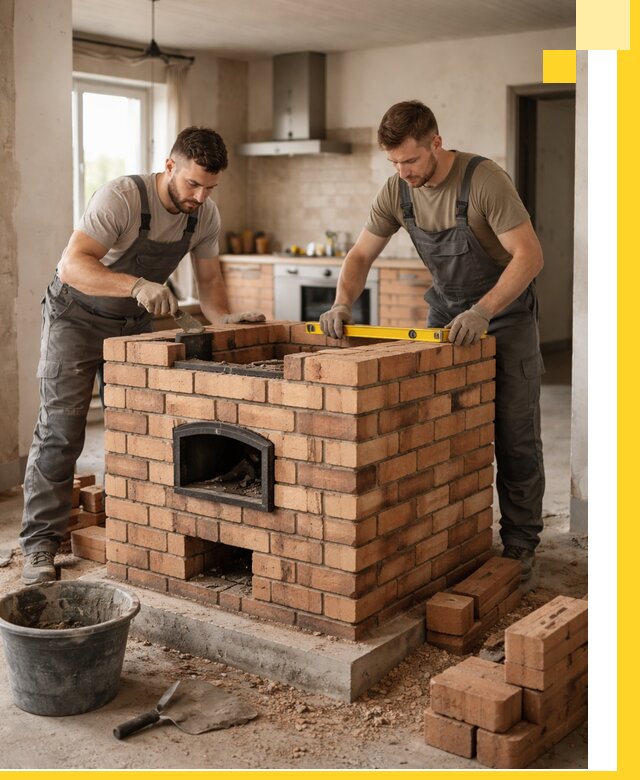 Установка и монтаж печей в частном доме в Партизанске под ключ