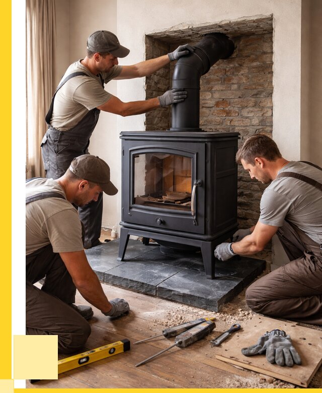 Монтаж печи камина в частном доме в Партизанске от 26833 р. | ЭриданПрт