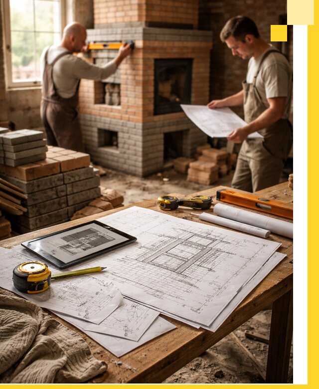 Проекты печей и каминов с индивидуальным дизайном в Партизанске