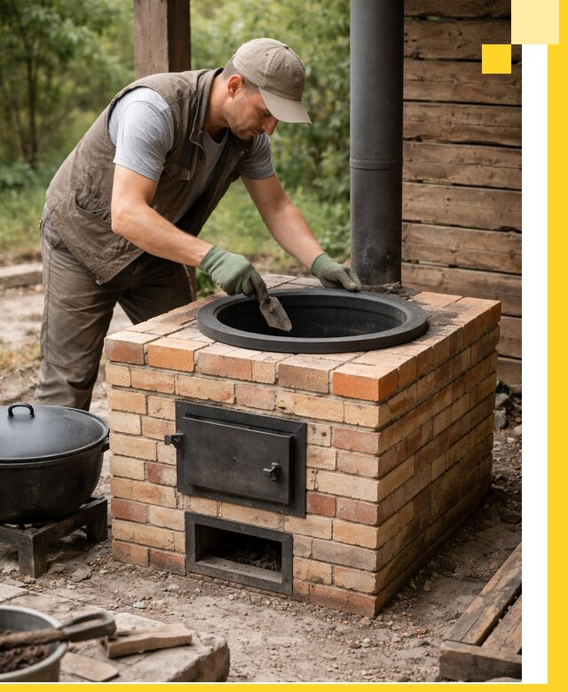 Изготовление и установка печей для казана в Партизанске под ключ