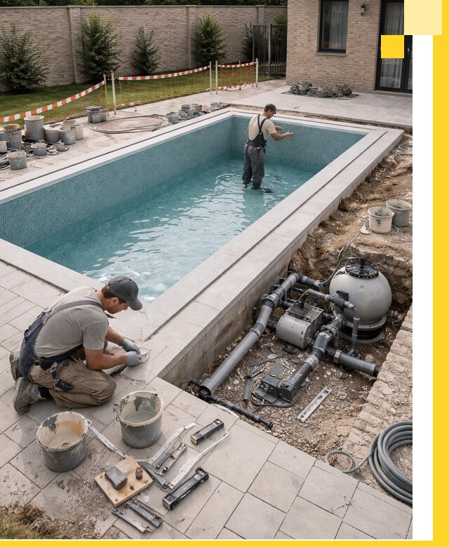 Строительство бассейнов под ключ в Партизанске: проекты и монтаж