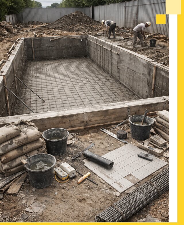 Строительство бассейнов под ключ в Партизанске, дизайн и монтаж