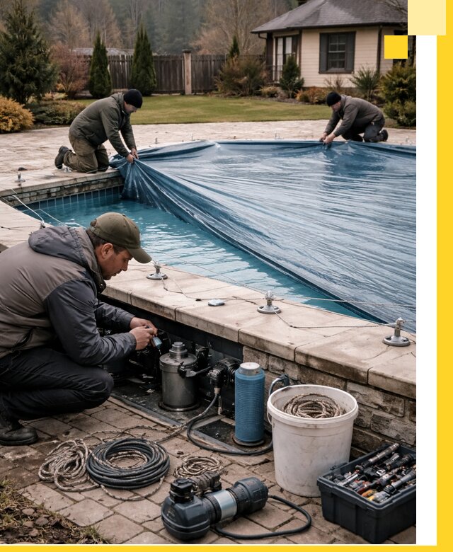 Консервация бассейнов в Партизанске: подготовка к длительному хранению