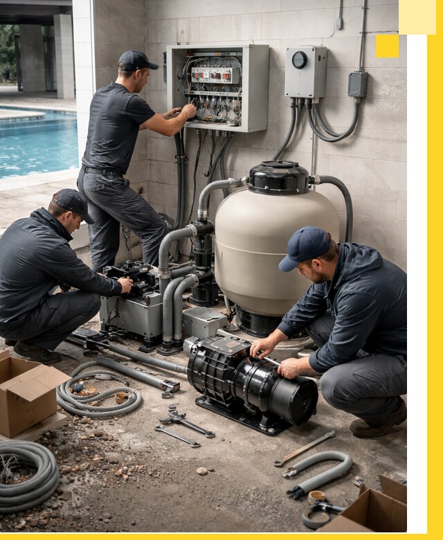 Профессиональный монтаж оборудования для бассейнов в Партизанске