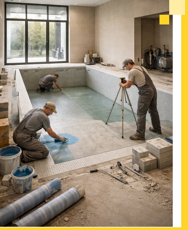 Проект и строительство закрытых бассейнов в Партизанске под ключ