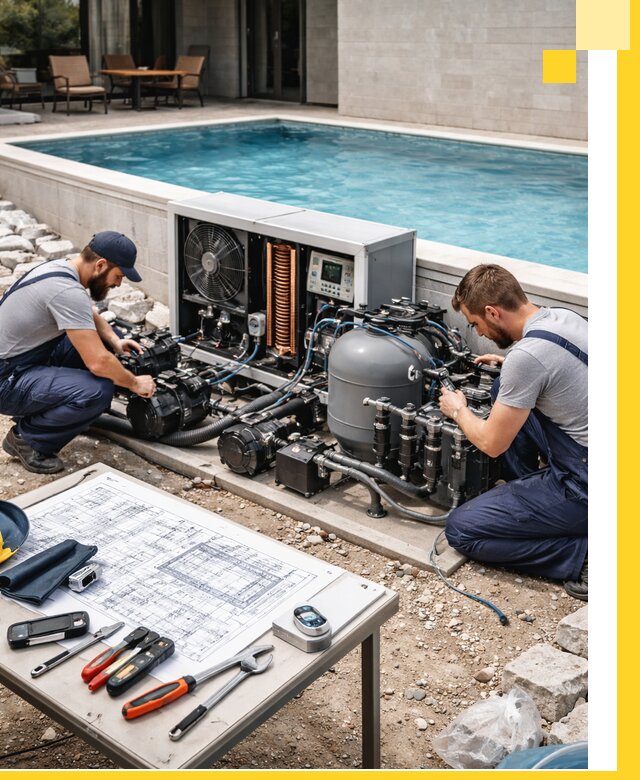 Проектирование и монтаж бассейнов с подогревом в Партизанске