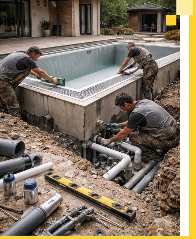 Строительство переливных бассейнов в Партизанске под ключ