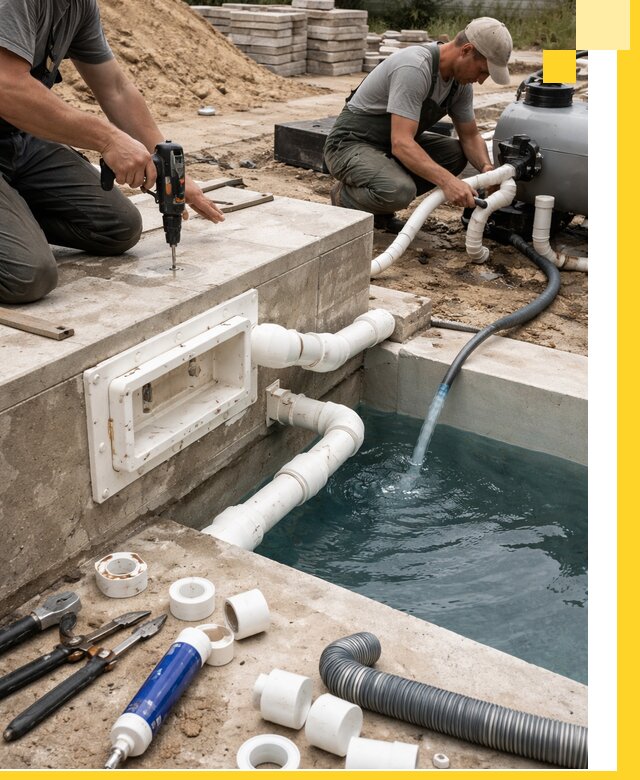 Строительство скиммерных бассейнов под ключ в Партизанске