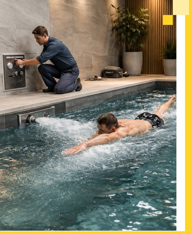 Проектирование и монтаж бассейнов с противотоком в Партизанске