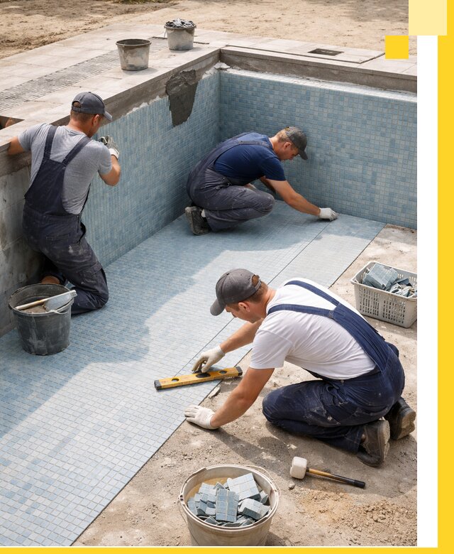 Укладка и установка плитки для бассейнов под ключ в Партизанске