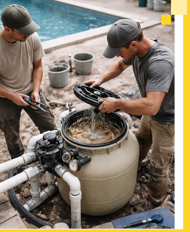 Установка и обслуживание песочных фильтров для бассейнов в Партизанске