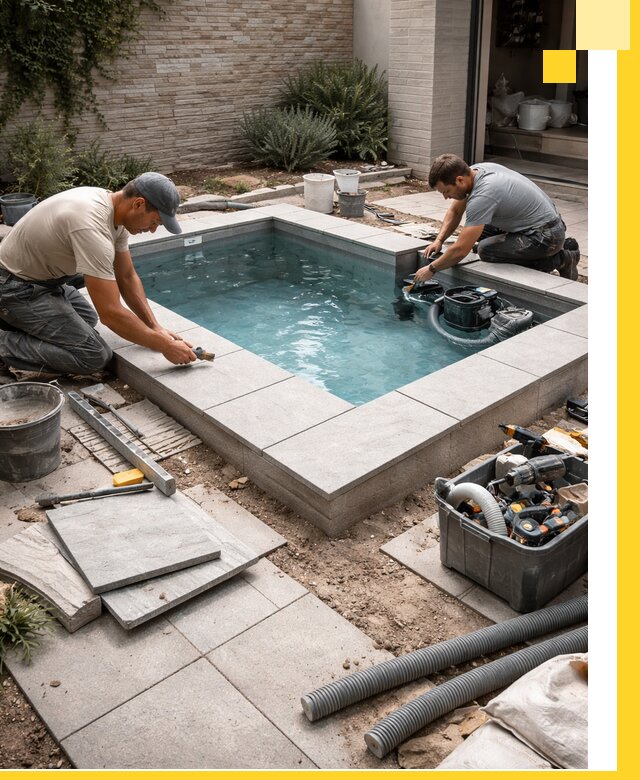 Мини бассейны под ключ в Партизанске, дизайн и установка