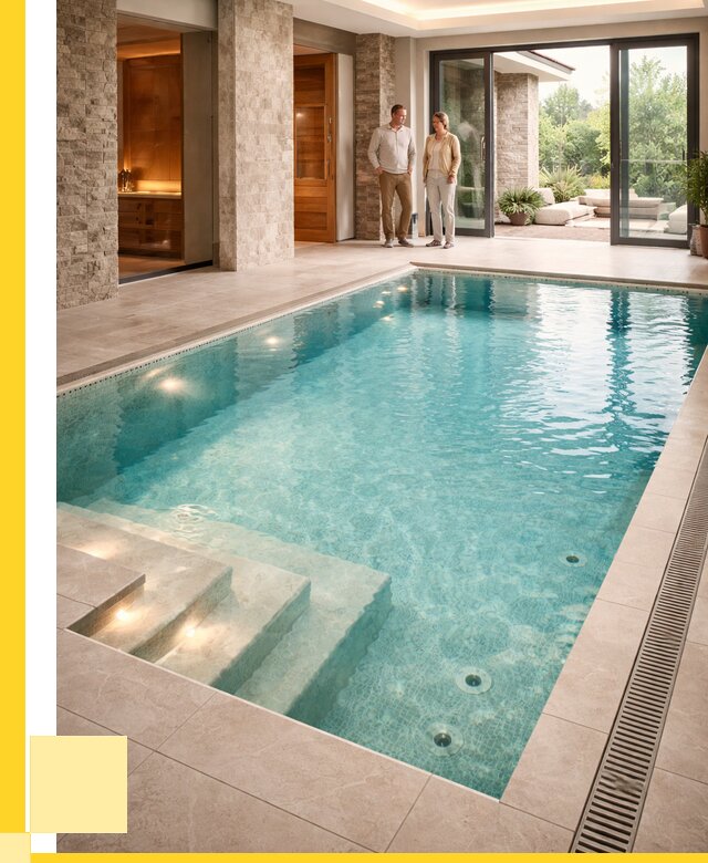 Бассейн во дворе в Партизанске: проект, отделка от 1287960 р. | ЭриданПрт