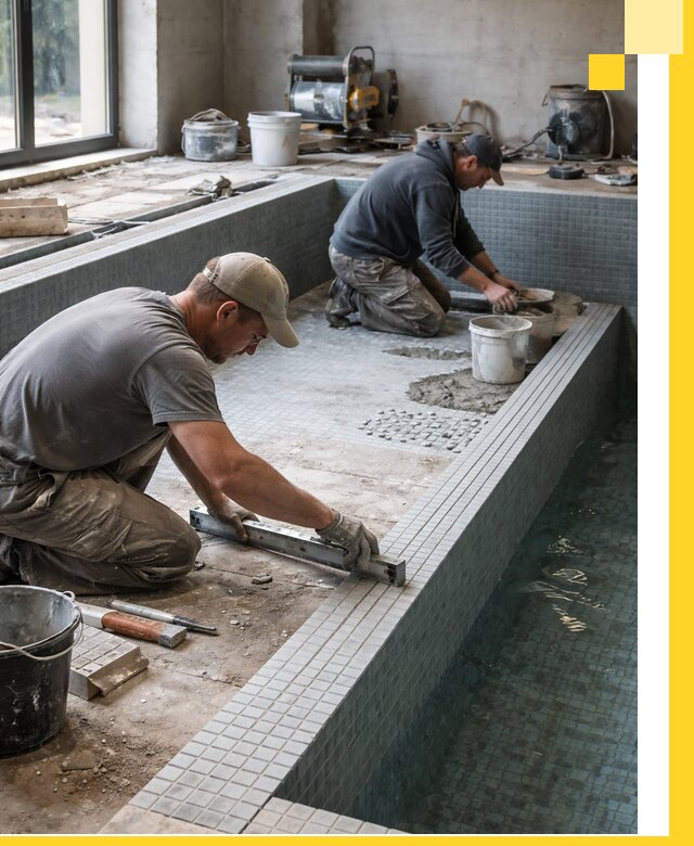 Строительство бассейна в частном доме в Партизанске под ключ