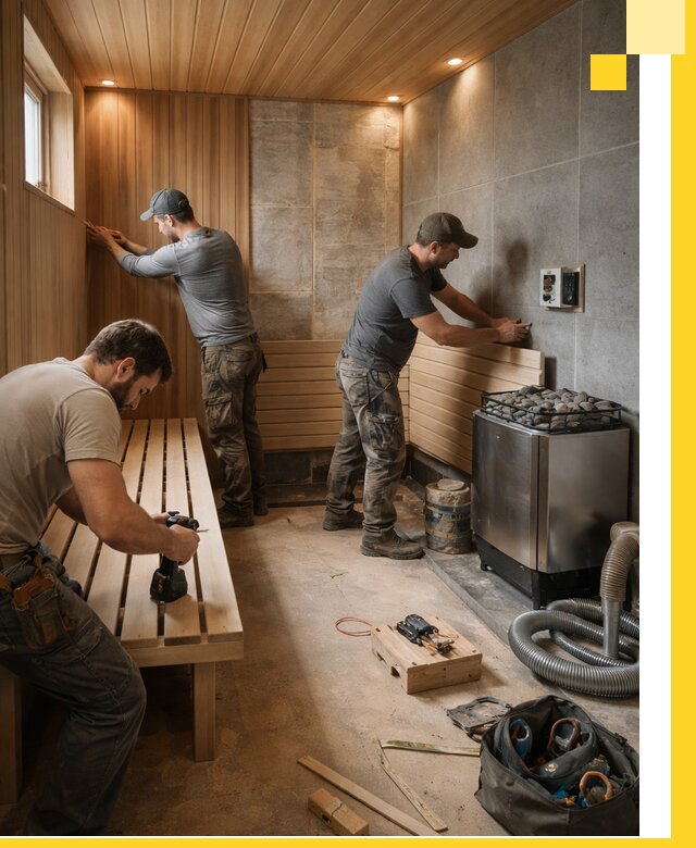 Сауны под ключ в Партизанске, проектирование, строительство, отделка