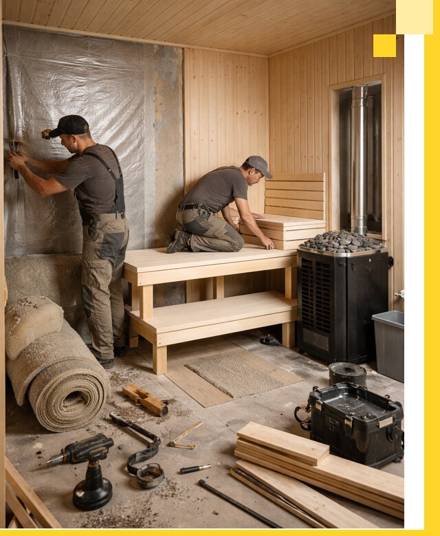 Проекты саун под ключ в Партизанске дизайн и строительство