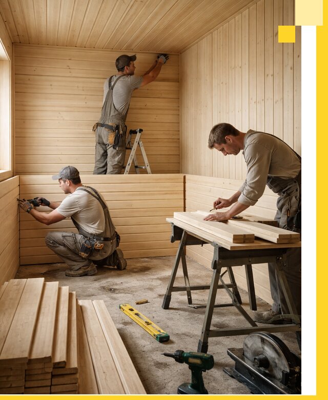 Обшивка саун в Партизанске из натуральной древесины под ключ