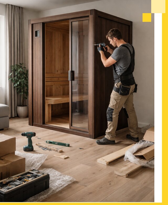 Установка и производство мини саун под ключ в Партизанске