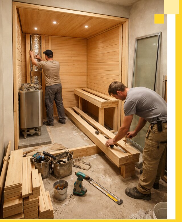 Проектирование и установка домашних саун под ключ в Партизанске