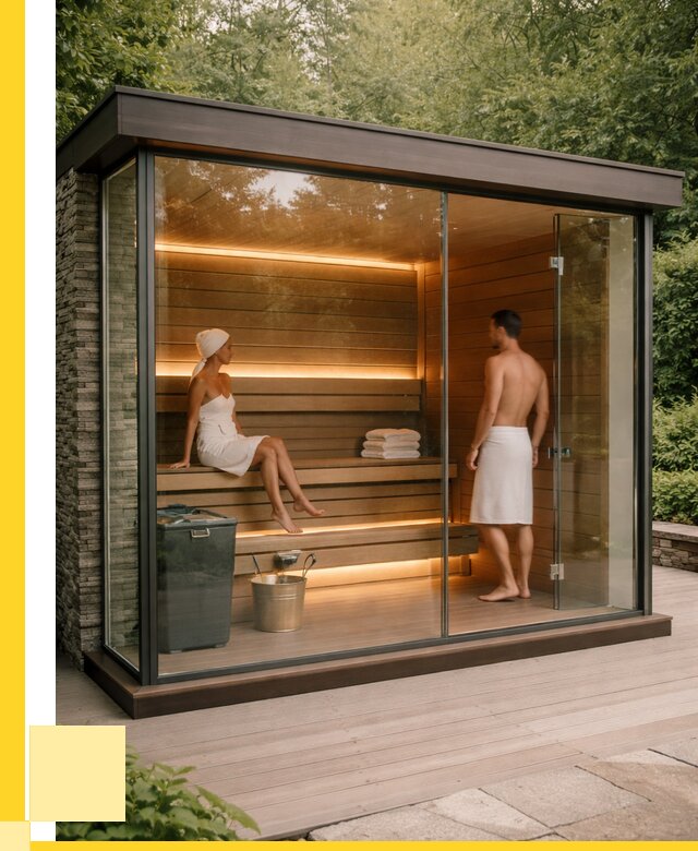 Сауна стеклянная и двери для сауны в Партизанске от 268325 р. | ЭриданПрт