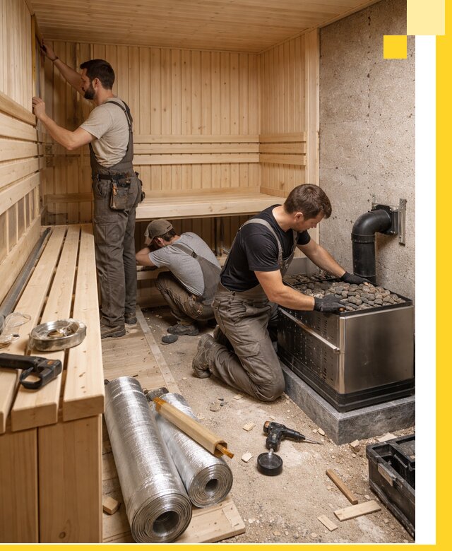 Индивидуальные сауны на заказ в Партизанске под ключ, проект и монтаж