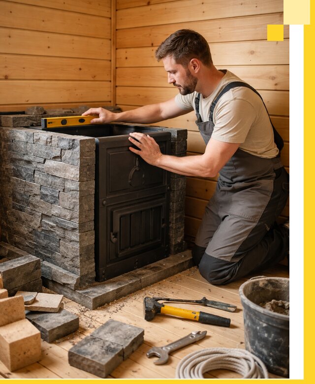 Производство и установка печей для саун под ключ в Партизанске