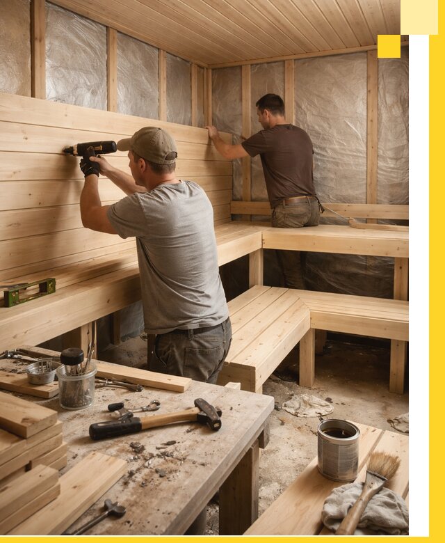 Профессиональная отделка бань и саун под ключ в Партизанске