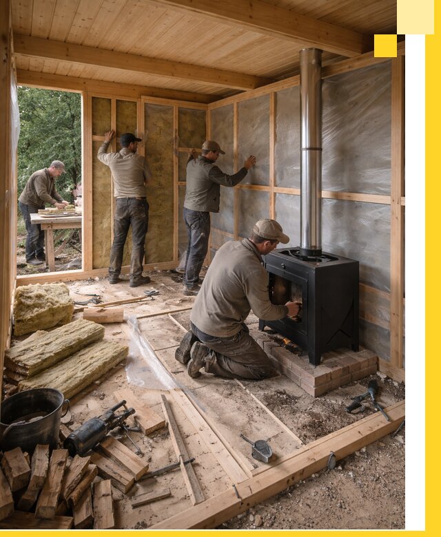 Профессиональный монтаж бань под ключ в Партизанске для дома