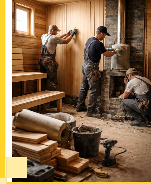 Ремонт бань под ключ в Партизанске от 48299 р. | ЭриданПрт