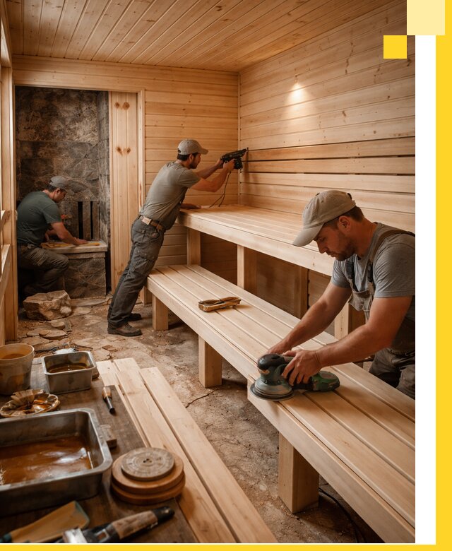 Профессиональная отделка бань в Партизанске под ключ, с гарантией