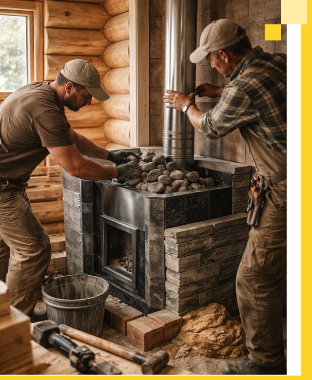 Строительство и отделка русских бань под ключ в Партизанске