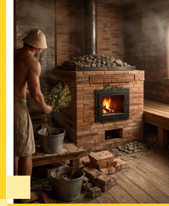 Кирпичные банные печи в Партизанске от 96597 р. | ЭриданПрт