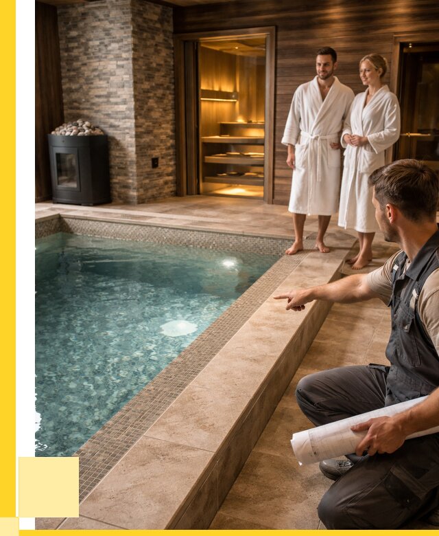 Проект бани с бассейном под ключ в Партизанске от 69765 р. | ЭриданПрт