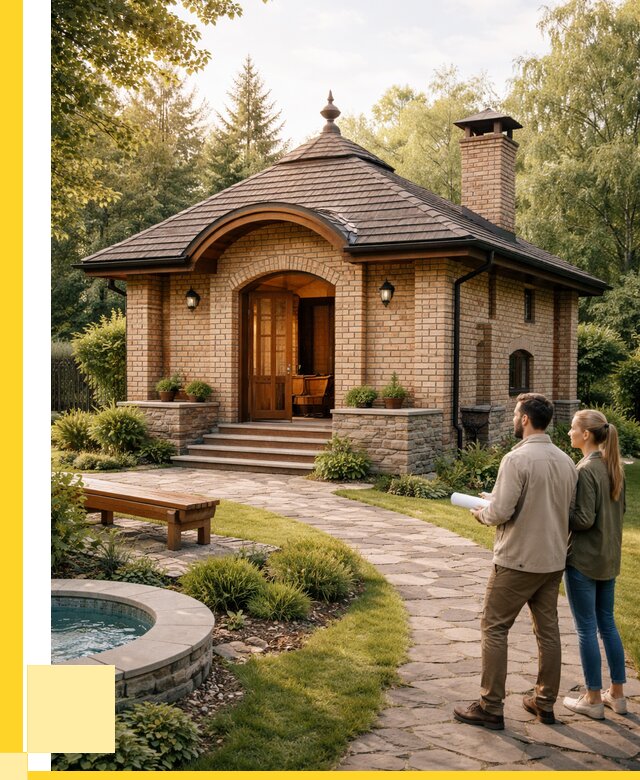 Проект кирпичной бани в Партизанске от 32199 р. | ЭриданПрт