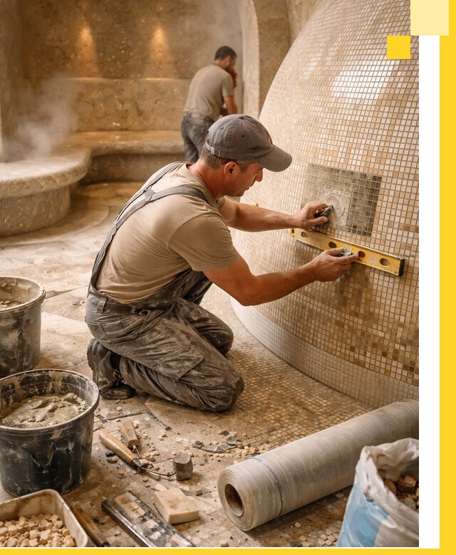 Хамам под ключ в Партизанске: проектирование, строительство, отделка