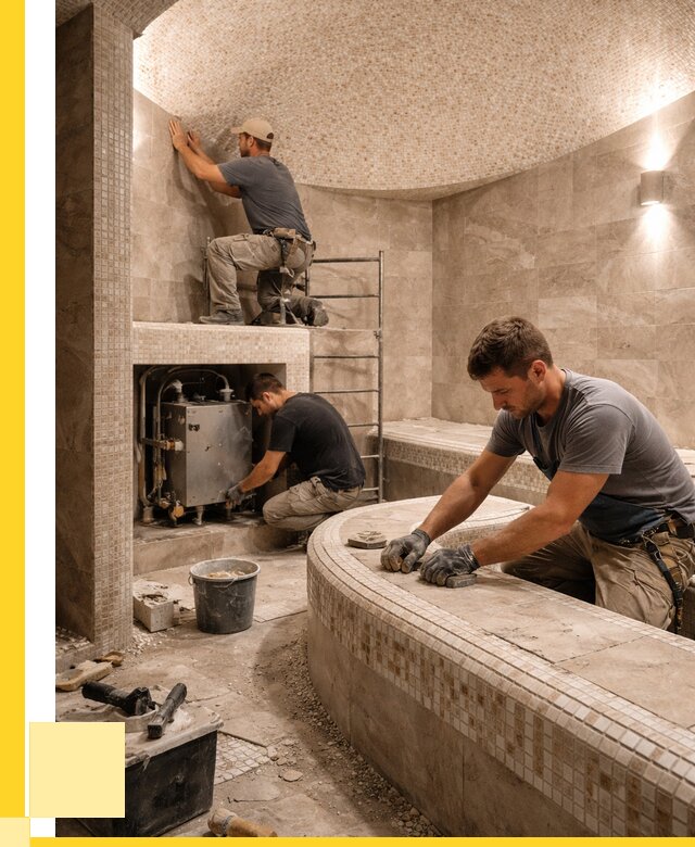 Монтаж хамамов под ключ в Партизанске от 268325 р. ЭриданПрт