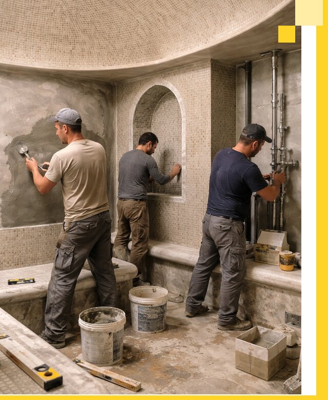 Профессиональный монтаж хамамов под ключ в Партизанске с гарантией