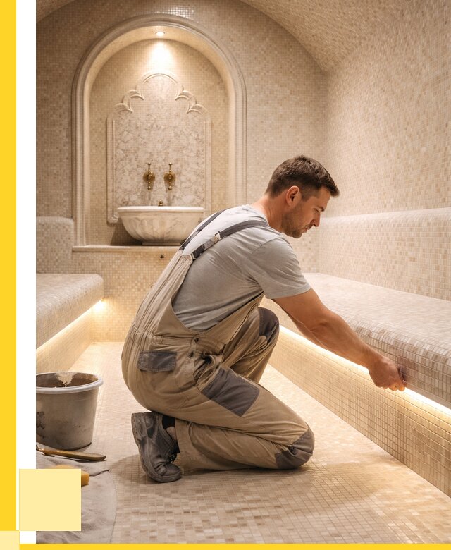 Отделка хамамов под ключ в Партизанске от 5903 р. | ЭриданПрт