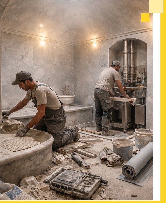 Строительство турецких бань хаммам под ключ в Партизанске