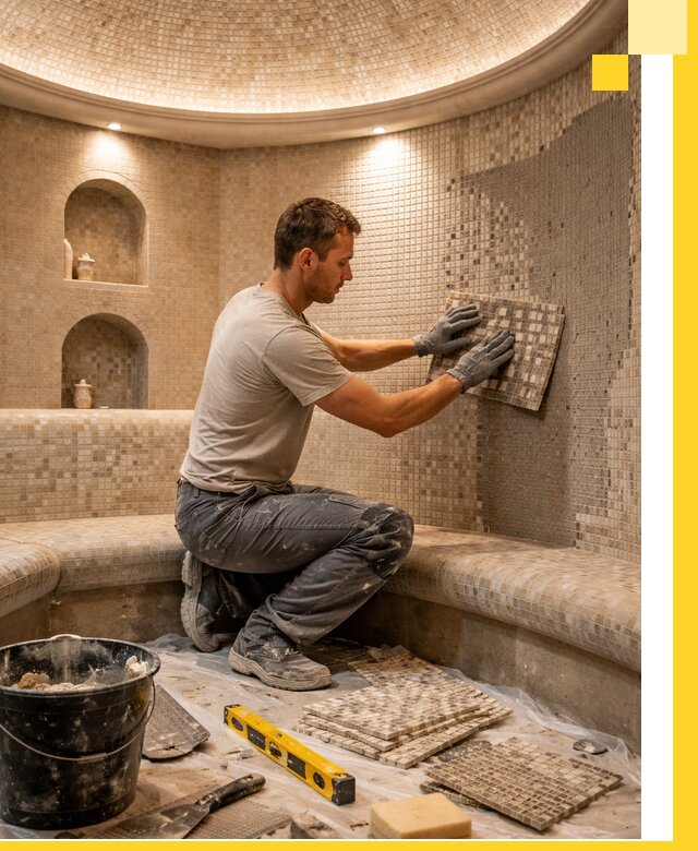 Устройство и монтаж домашнего хамама под ключ в Партизанске