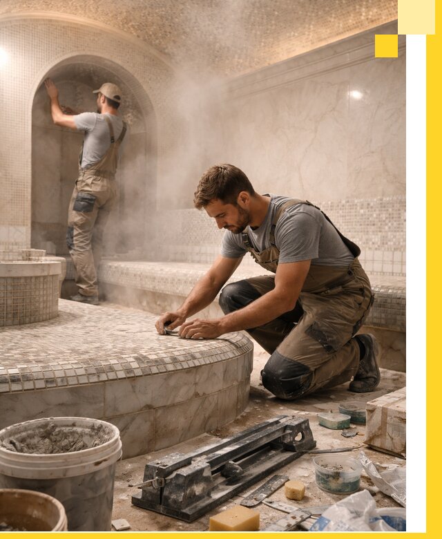 Профессиональный дизайн хамама и SPA под ключ в Партизанске